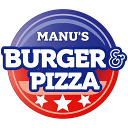 Manu's Pizzaservice Reutlingen logo.